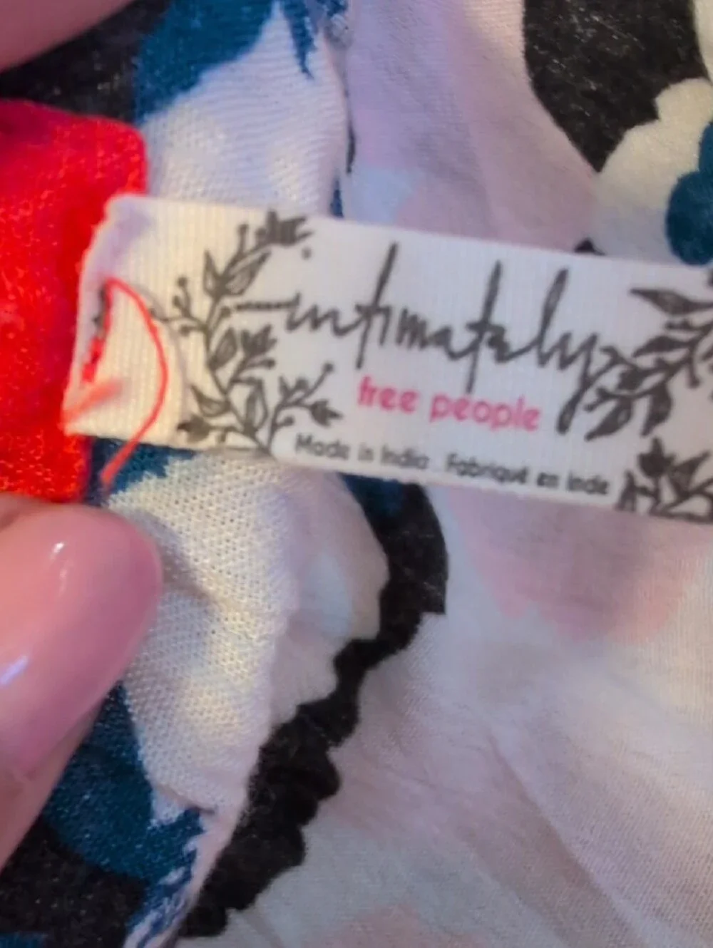 Free People Intimately Yours Floral Backless Dress. - Picture 8 of 9